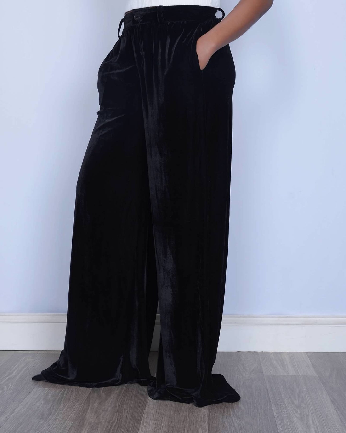 Valencia Velvet Pant - Noir