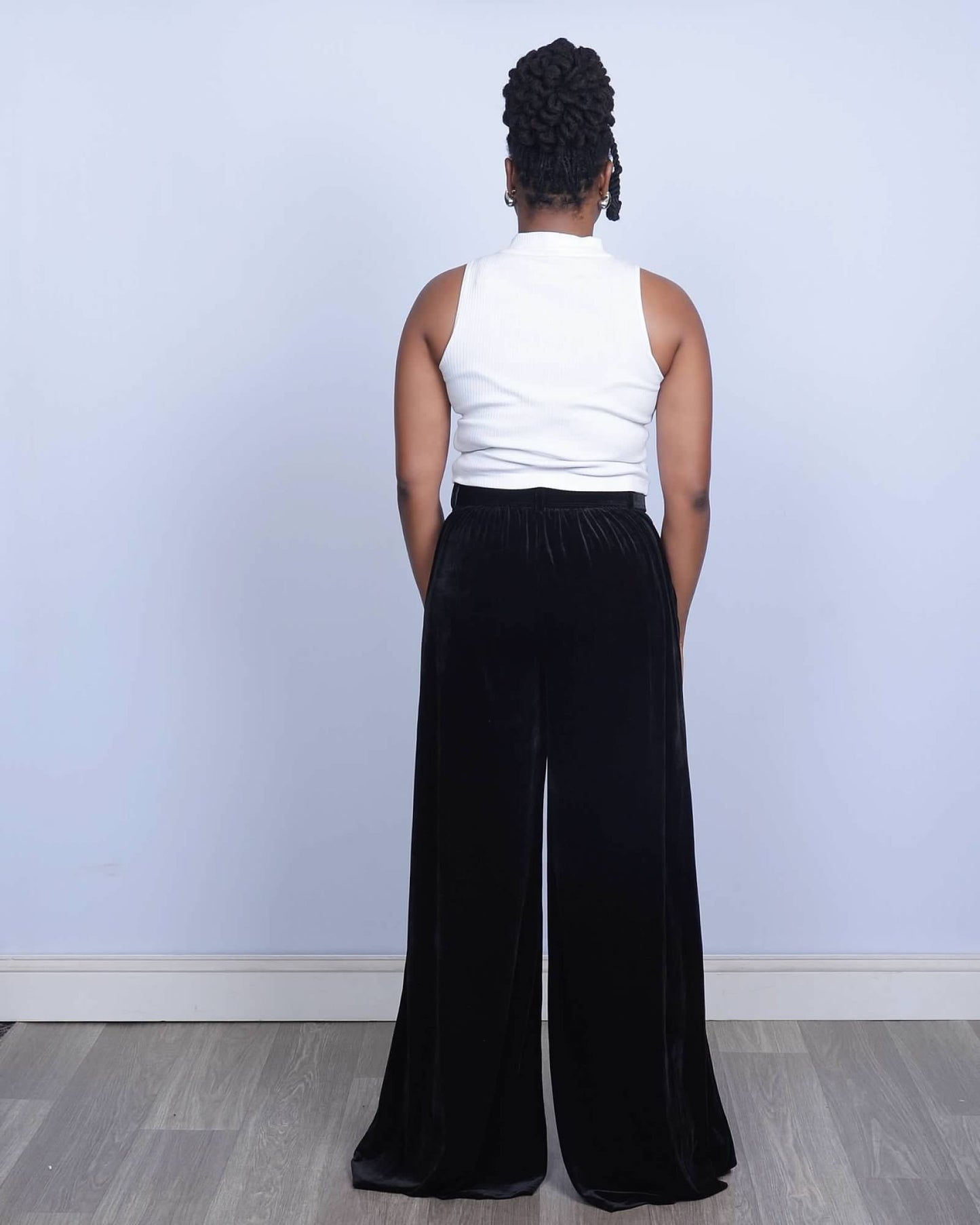 Valencia Velvet Pant - Noir